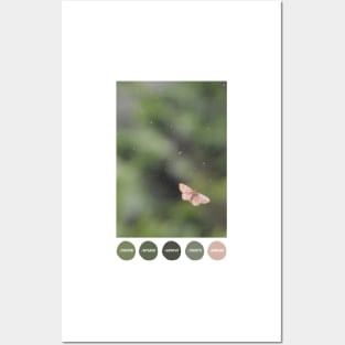 Moth on a Dirty Window Color Palette [Dots] Posters and Art